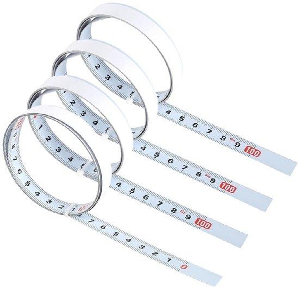 Selbstklebend Maßband - Set Von 4 - 1 M - Klebbar In Produktbild 