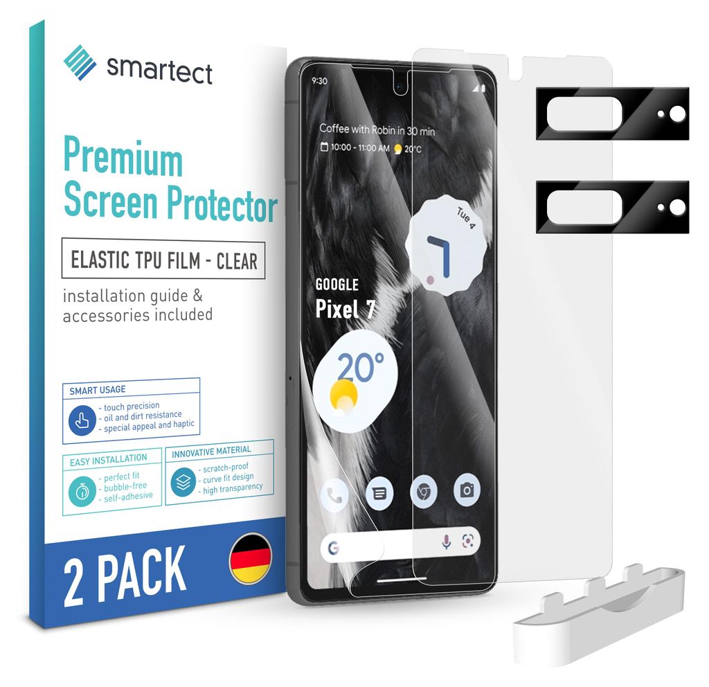 2x TPU Schutzfolie Klar für Google Pixel 7 + 2x Produktbild 