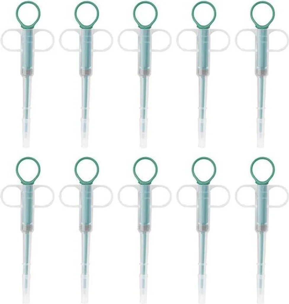 Distributeur de comprimés pour chats et petits chiens - Vert - Lot de 10
