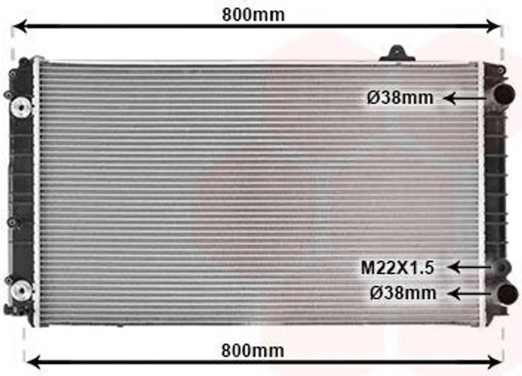 Éviter surchauffe moteur AUDI A8 4D2 4D8 avec radiateur VAN WEZEL neuf