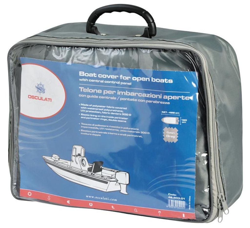 Universelle Plane 427/488 x 180 cm Grau 300D - Osculati 46.503.01