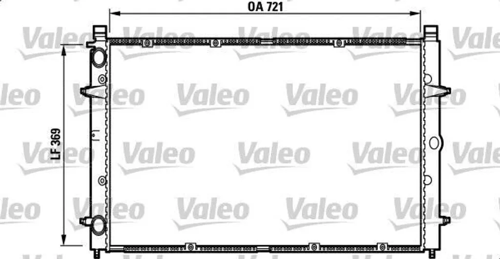 Radiateur moteur Valeo 732397 en aluminium robuste pour VW T4 et Sharan