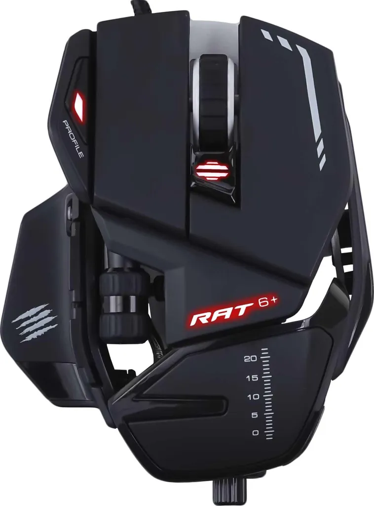 Souris Gamer Filaire Mad Catz R.A.T.6+ Haute Performance Capteur Noir