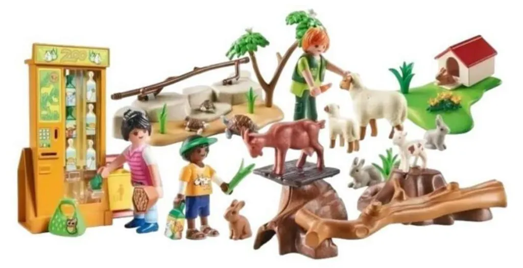 Mini Zoo PLAYMOBIL 72007 avec Enclos Modulable et Petits Animaux