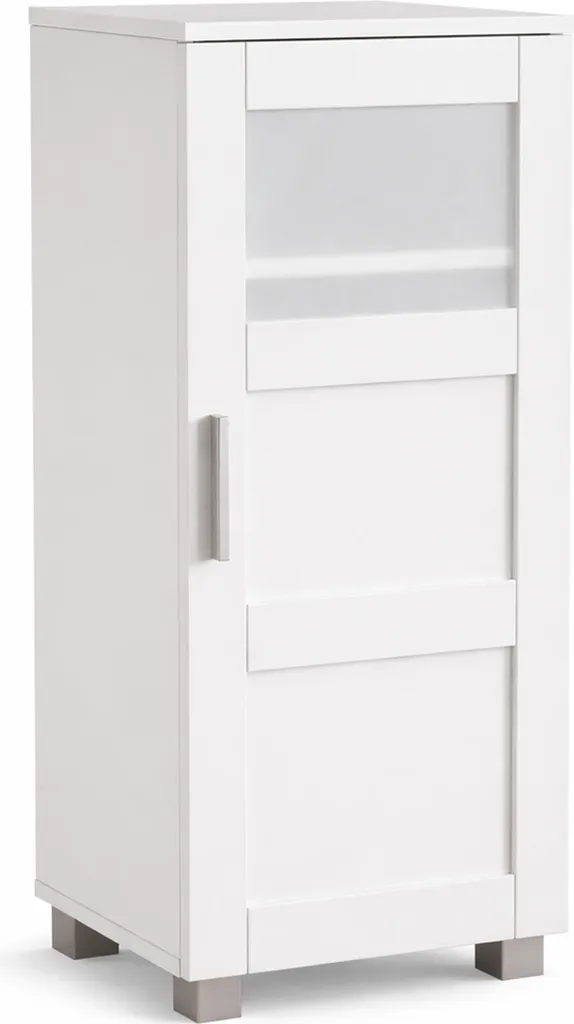 Meuble de Salle de Bain Nilari Armoire à Disques Compacte Style Épuré