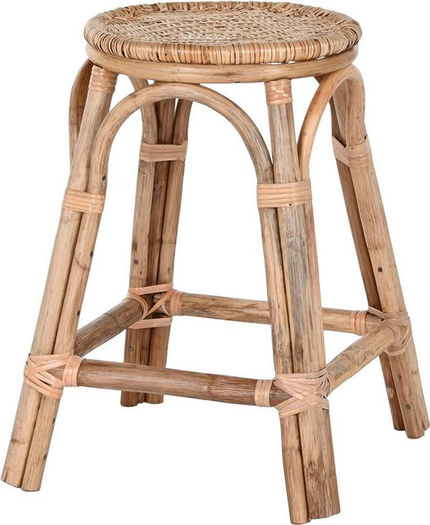 Hocker Home ESPRIT natürlich korb Rattan 37 X 37 X 49,5 cm