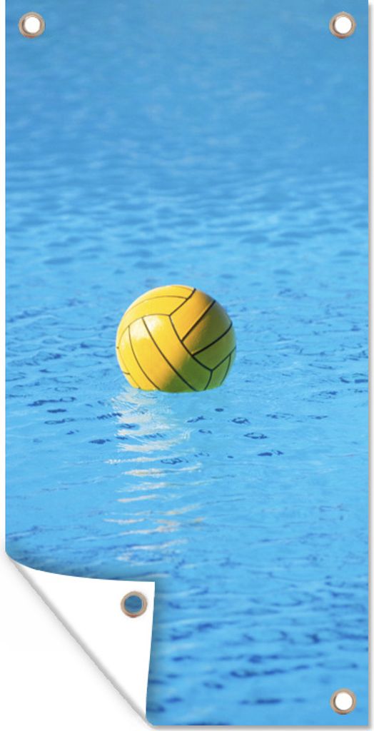 MuchoWow 40x80 cm Outdoor-Poster Gartendeko Sichtschutz Garten Poster für den Garten Wasserball im Wasser