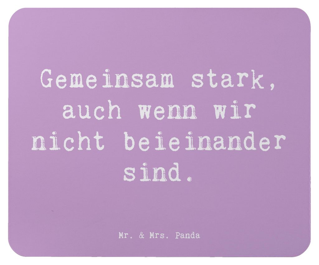 Mr. & Mrs. Panda Mauspad Spruch Trennung von den Eltern - Lavendeltraum - Geschenk, positive Energie, Trost, Zuversicht, pc, computer mousepad, Leb...