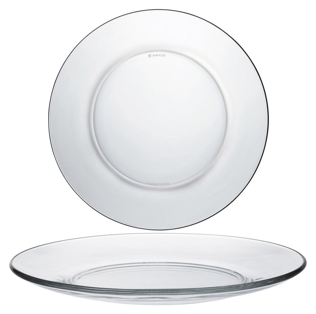 Duralex LYS transparente Platte 235 x 20 mm - 6er-Set. Produktbild 