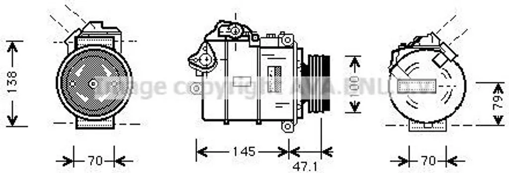 Réparer Clim BMW E60 E65 : Compresseur PRASCO BWAK306 OE 64509174802 Fix