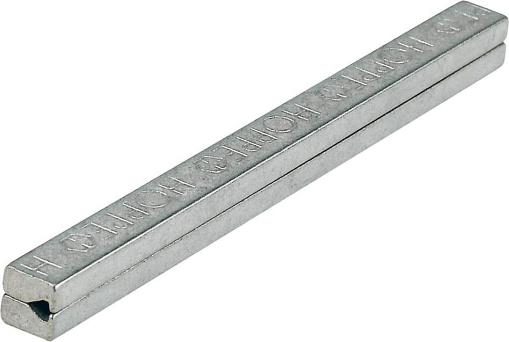 A silver metal profile pin is shown on a white background.