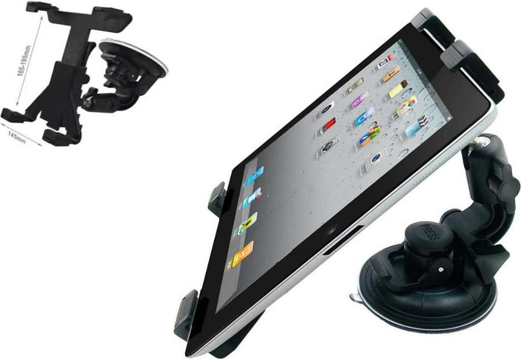 CoreParts MicroMobile Universal Tablet Holder - Halterung für Kfz für Tablet - Schwarz (MSPP1955)