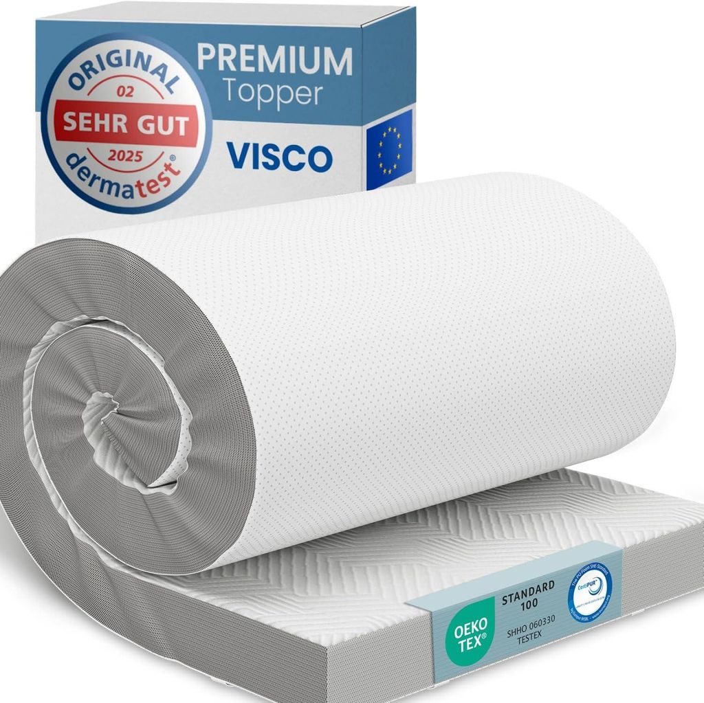 ELONEO Topper de matelas viscoélastique 140x200cm, Image du produit 