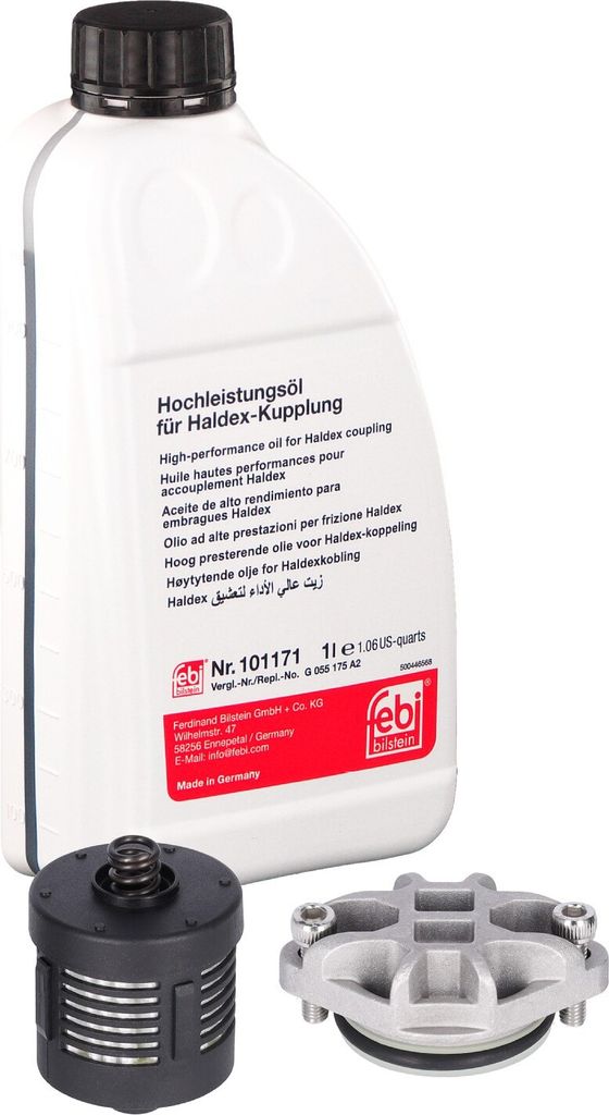FEBI BILSTEIN Teilesatz Ölwechsel-Lamellenkupplung (Allradantrieb) 181846 für VOLVO V70 II (285) 50,5mm 1L 7mm 38mm Flasche 1,0kg