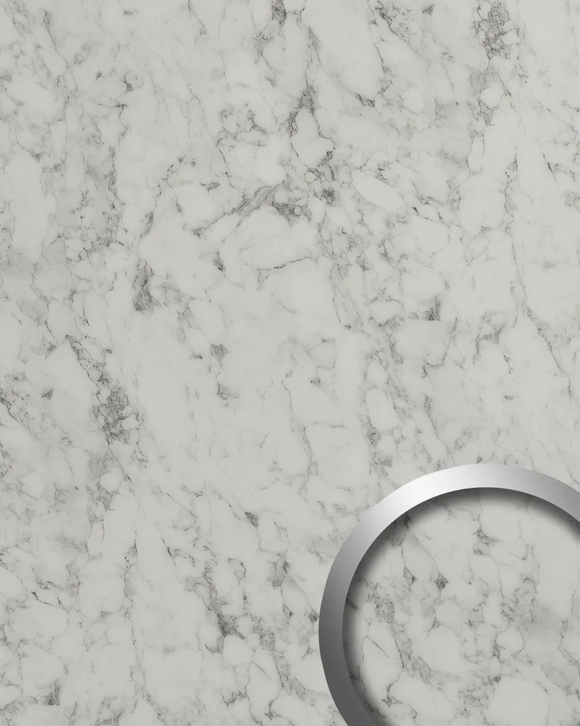 Rénover sans Travaux : Panneau Décoratif Aspect Marbre Blanc Mat 2,6 m2
