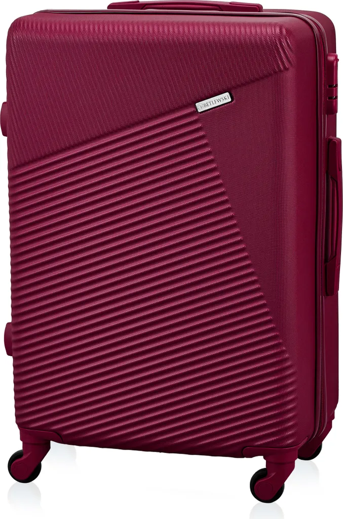 Valise de Voyage Rigide Betlewski Bordeaux avec 4 Roues Multidirectionnelles