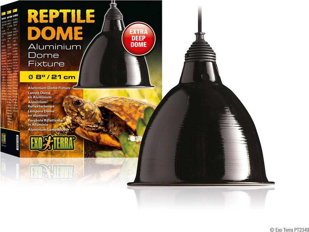 Exoterra Dome Leuchte Aluminium Produktbild 