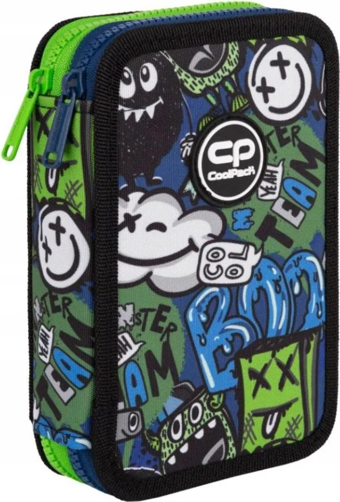 Trousse Double Zippée Monster CoolPack avec Accessoires Inclus 1pc