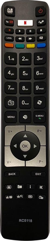 Ersatz TV Fernbedienung für Telefunken Hyundai XU43A401 Fernseher