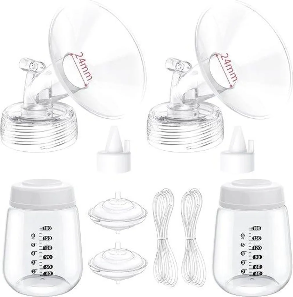 Accessoires tire-lait : kit complet avec valves anti-retour et flacons