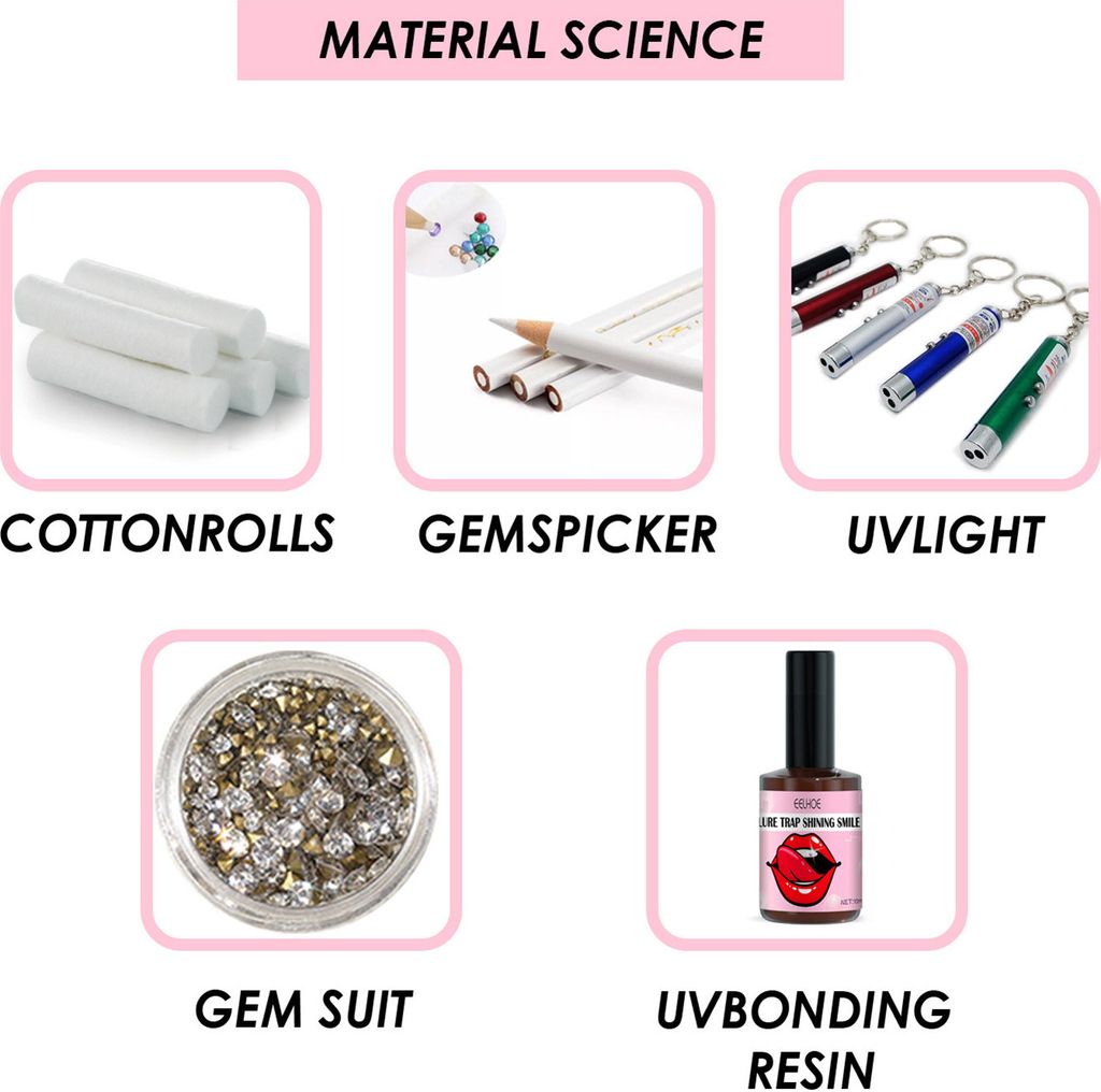 DIY Zahn Edelstein Set, Edelstein Kit Zahnstein Schmuck Produktbild 3
