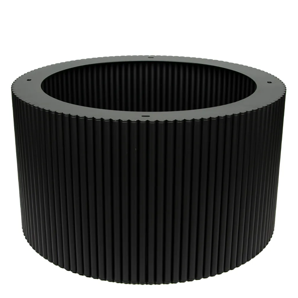 Piètement de table central rond 60cm en métal noir mat style loft chic - 4