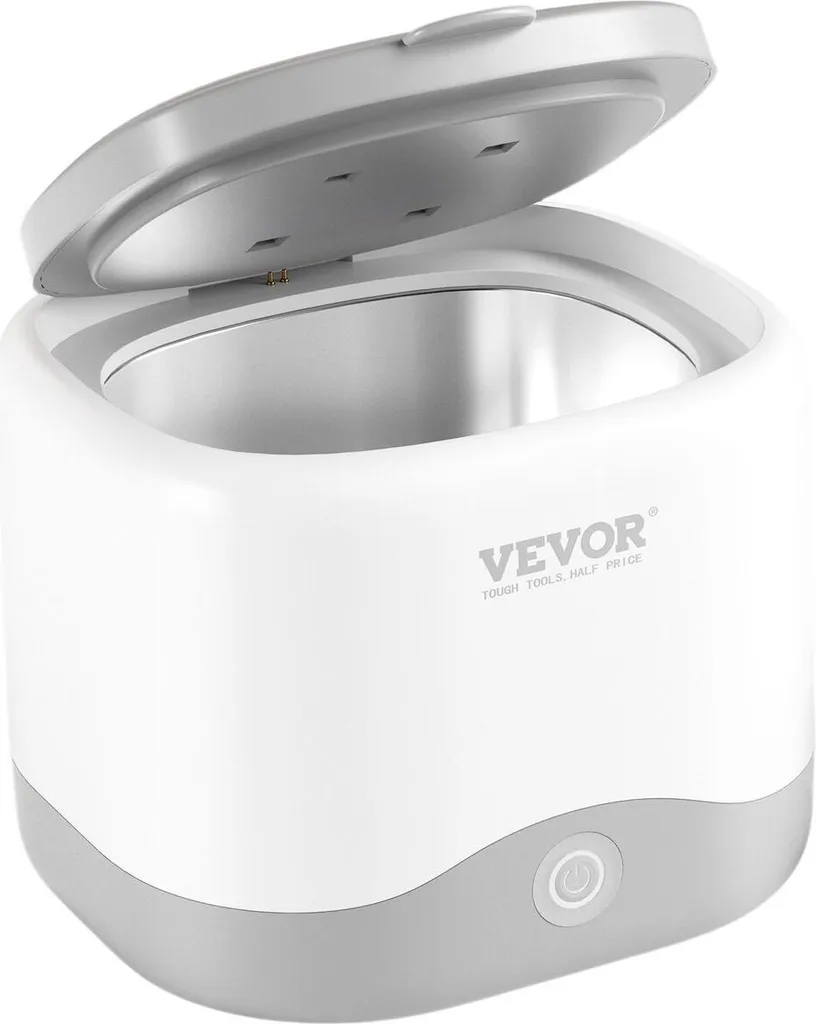 Nettoyeur à ultrasons 180ml pour prothèse et appareil dentaire avec UV