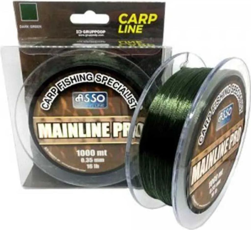 Asso Mainline Pro 1000 M Karpfenlinie Durchsichtig 0.300 mm Durchsichtig 0.300 mm