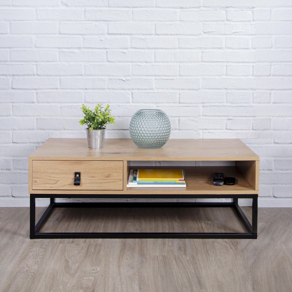 Couchtisch aus Holz und Metall Abbott