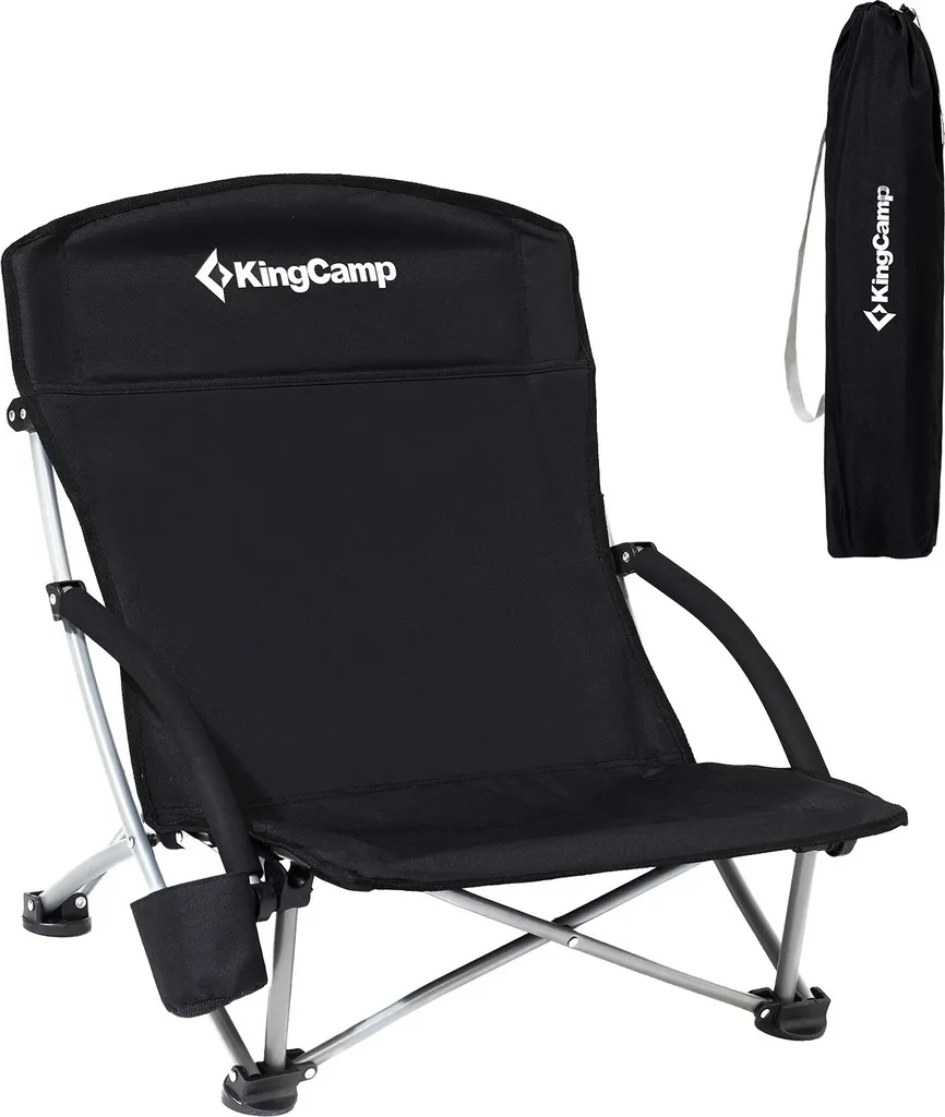 Chaise de camping pliante pour Caravaning et Pêche - KING CAMP Noir