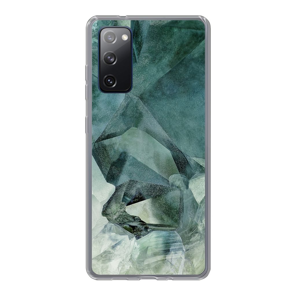 MuchoWow Handyhülle Schutzhülle Hülle für Samsung Galaxy S20 FE Kristall - Naturstein - Luxus Silikon Softcase Handy Hülle - Abdeckung