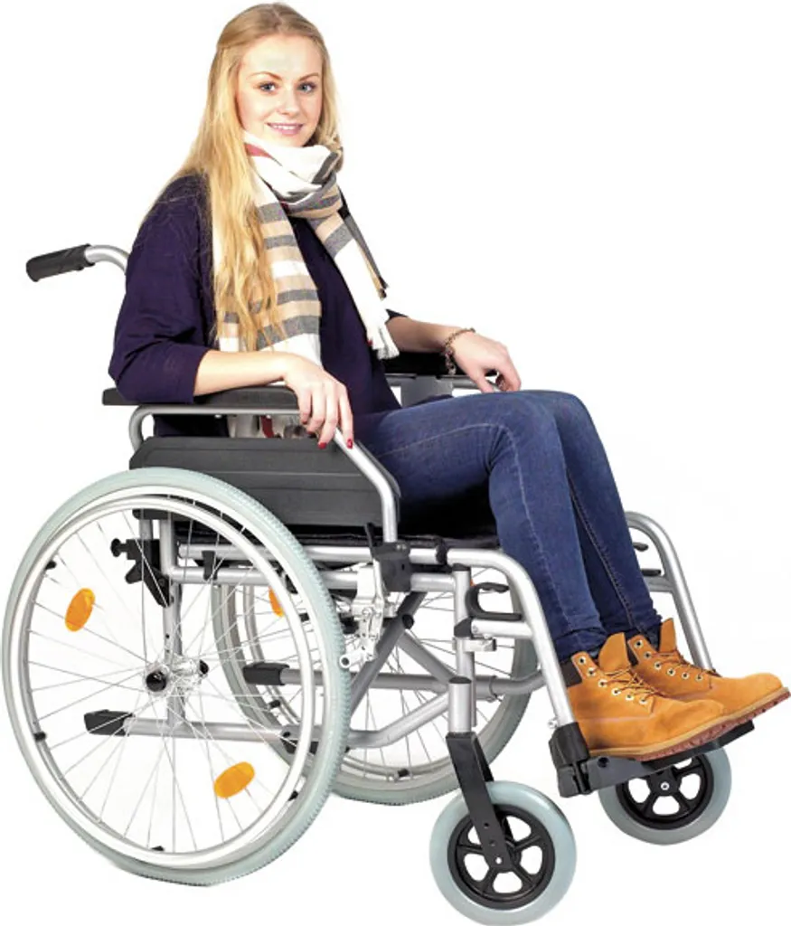 Fauteuil roulant manuel léger pliable pour adulte assise large 50 cm