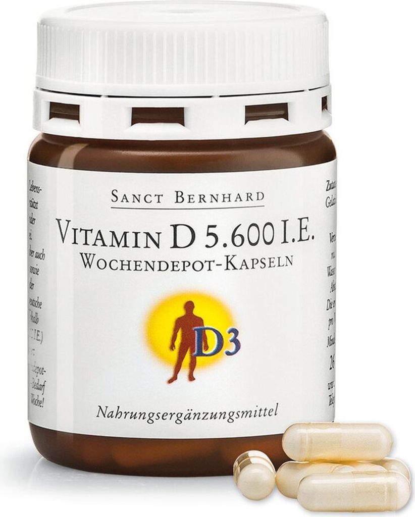 Sanct Bernhard Vitamin D 5600 I.E. - 26 Wochendepot-Kapseln