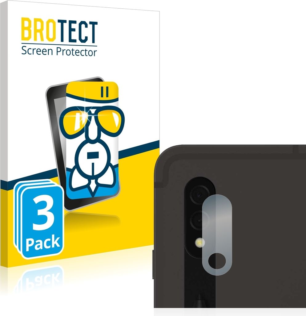 3x BROTECT Schutzglas für Samsung Galaxy Tab S8 Plus 5G (NUR Kameraschutz) Schutzfolie Displayschutz Display Schutz Glas Folie klar