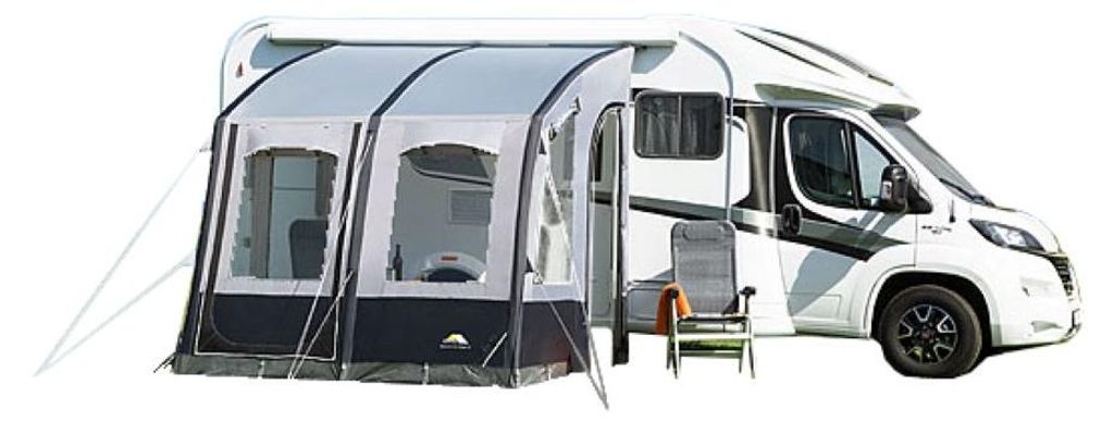 DWT Wohnwagen Vorzelt Speed Air Gr. 1, 260x240 cm (BxT) Anbauhöhe 235-250 cm - ideal für Reisecamping - leicht & aufblasbar