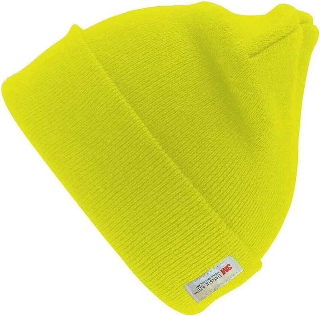 Result Winter Essentials - Cappello da sci "Woolly" Thinsulate PC6392 (Taglia unica) (Giallo fluorescente)