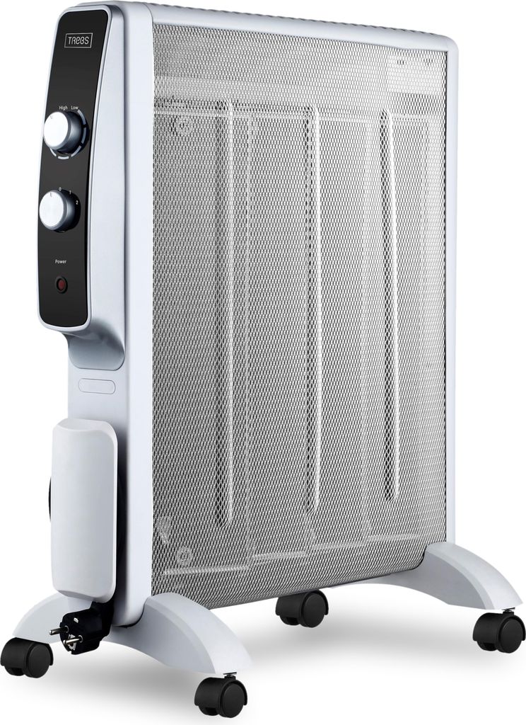 Trebs 99400 Mobiler Mica Heizelement-Heizofen auf Rollen - Weiß