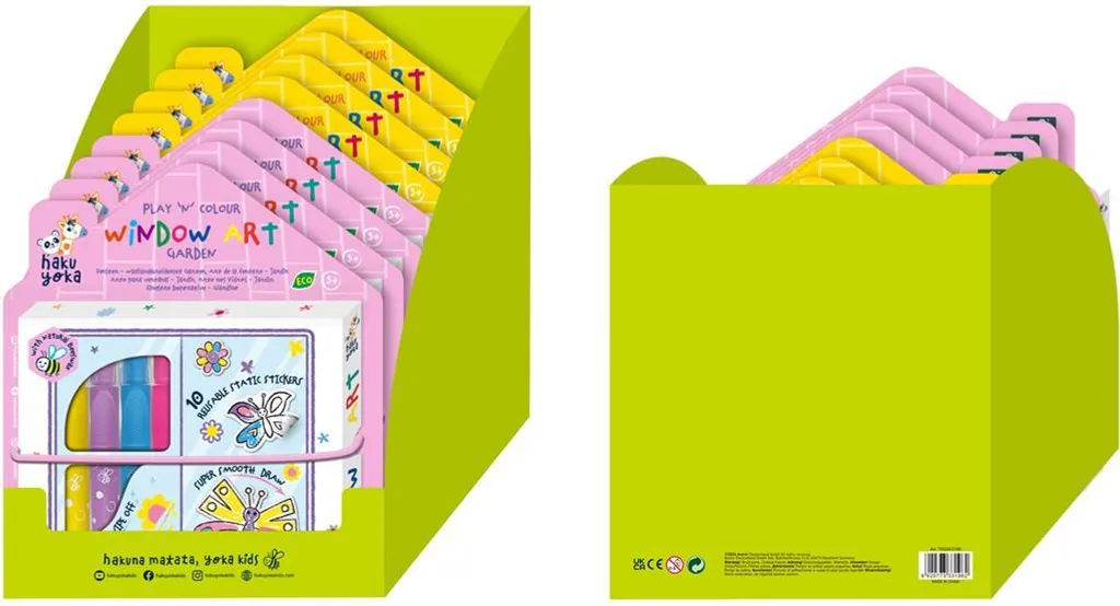 Peinture repositionnable vitre pour enfant - Kit créatif multicolore