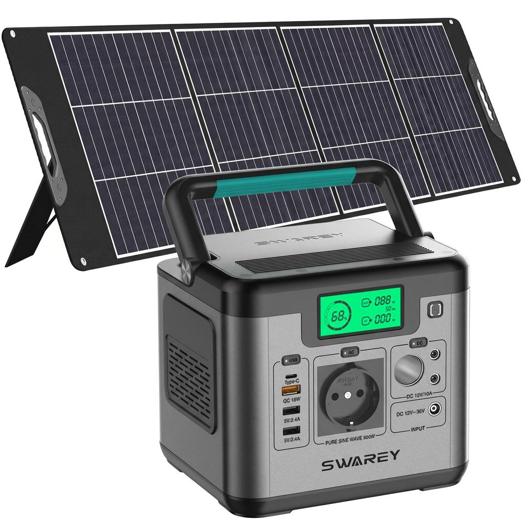 Tragbare 500W  (Spitzenwert 1000W) Power Station Produktbild 