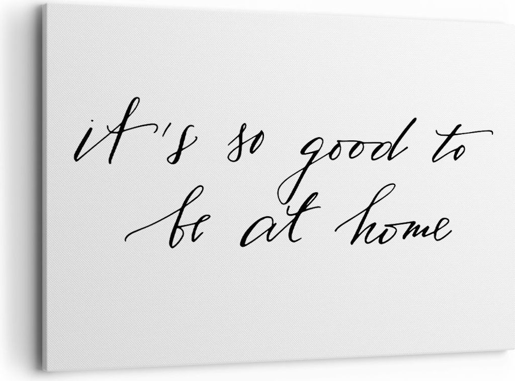 Bild auf Leinwand - Leinwandbild - Einteilig - Motto Glück Haus - 100x70cm - Wand Bild - Wanddeko - Wandbilder - Leinwanddruck - Bilder - Wanddeko...