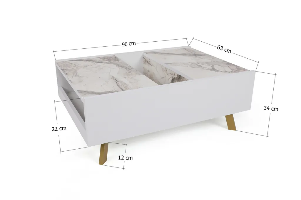 Table basse pour salon moderne Frida idéale pour les apéritifs