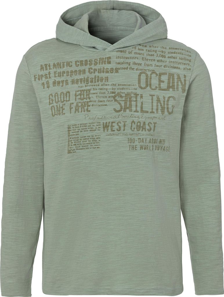 JOHN DEVIN Kapuzenshirt salbei bedruckt Größe XXL