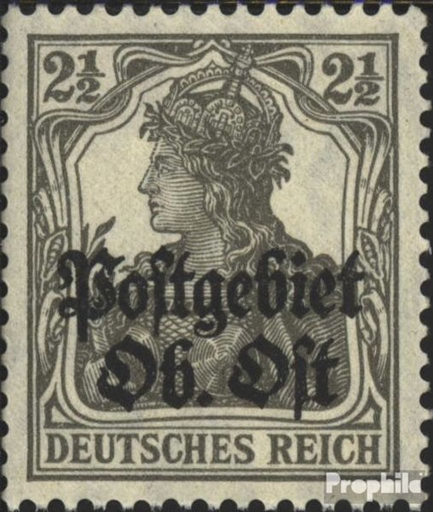 Briefmarken Postgebiet Oberbefehl Ost 1916 Mi 1b postfrisch Germania