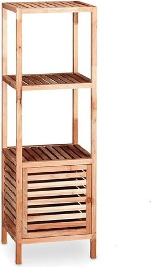 Étagère de rangement en bois pour éviter le désordre meuble en noyer