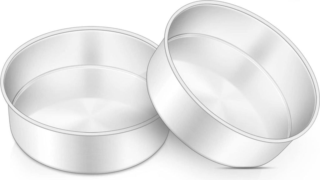 Ronde taartvormen van roestvrij staal, 16 cm, ideal für Geburtstag, Hochzeit und Weihnachten