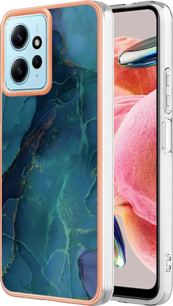 Custodia Elegante Xiaomi Redmi Note 12 4G Verde Scuro TPU Shockproof