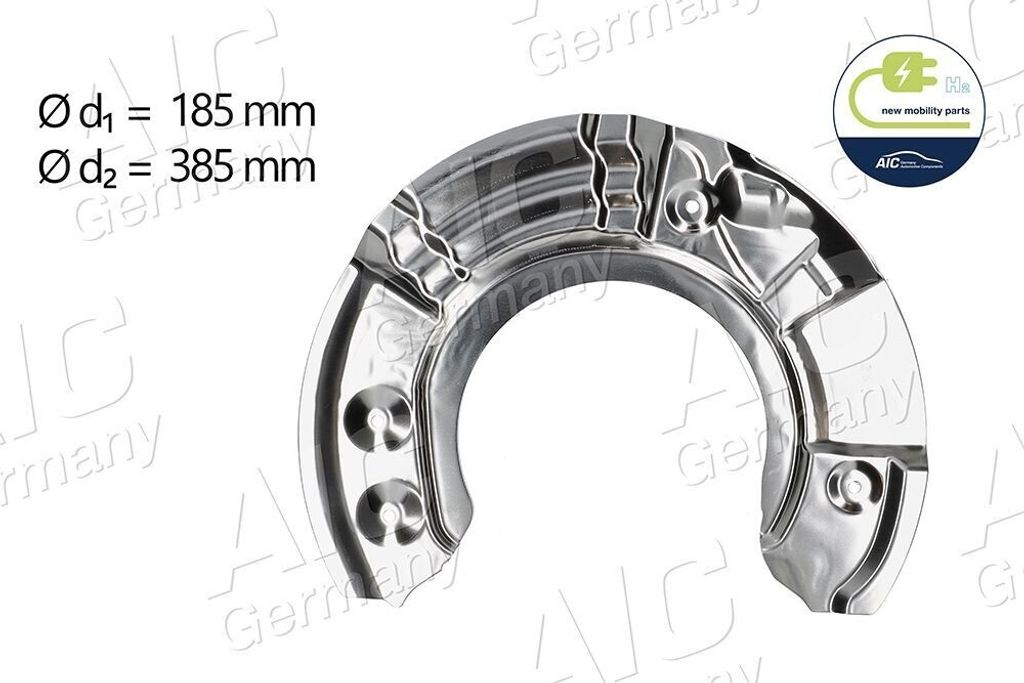 AIC Spritzblech Bremsscheibe für BMW 5 Touring (F11) Vorne Links 57529 Ankerblech