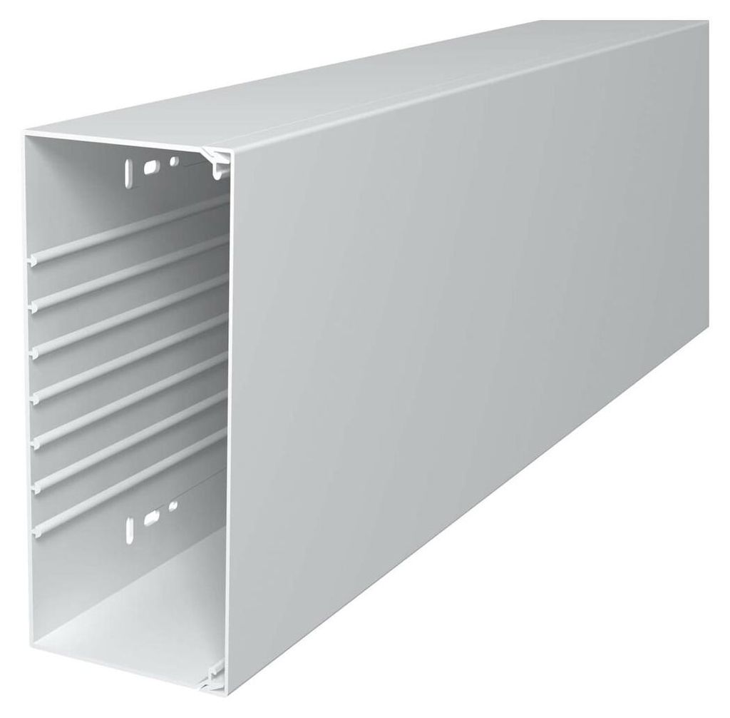 OBO Bettermann Vertr Wand+Deckenkanal m.Obert. 100x230mm,PVC WDK100230RW 2 Stk