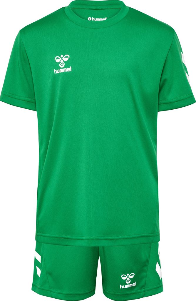 hummel Sportset T-Shirt Shorts Regular Fit Logodruck Größe: 140