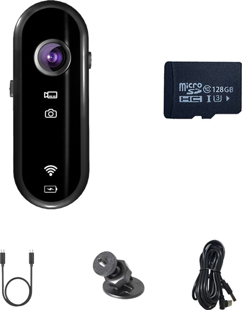 INF Y3 Daumen-Action-Kamera Auto-Kit: Halte jedes Abenteuer fest